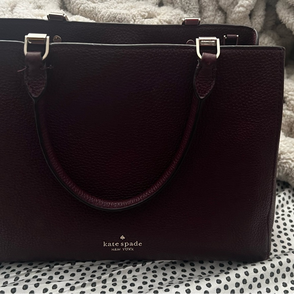 kate spade Burgundy Tote and Wallet Set - Picture 2 of 12